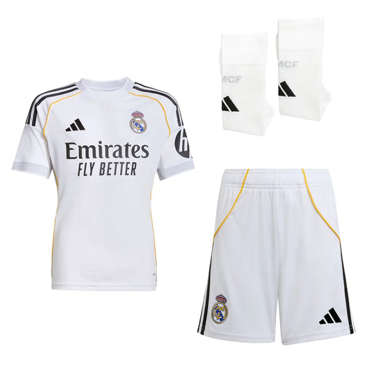 Kit Domicile Real Madrid 25/26 - Enfant