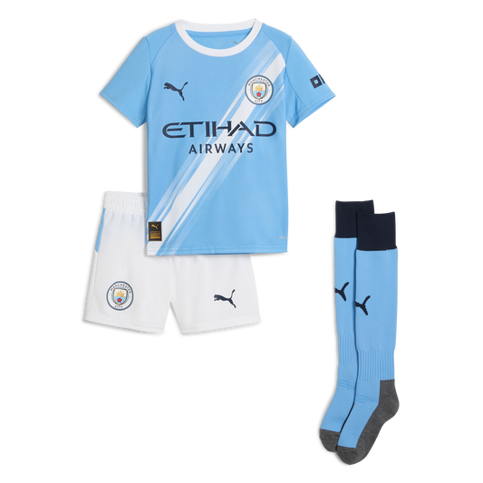 Kit Domicile Manchester City 25/26 - Enfant